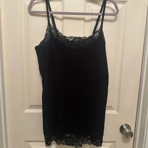 Torrid Black Lace Trim Cami Top